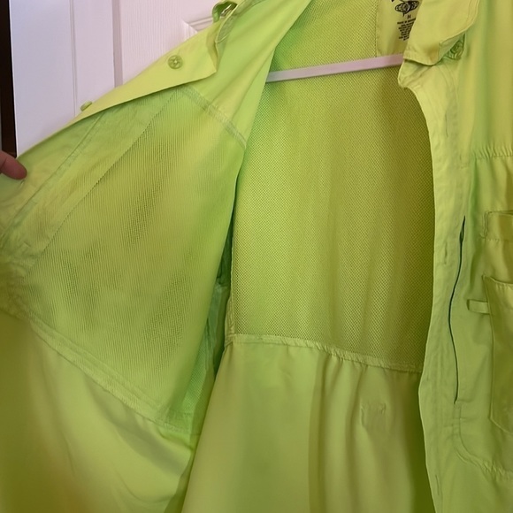REEL Legends Lime Green Fishing Shirt - Medium - Picture 7 of 11